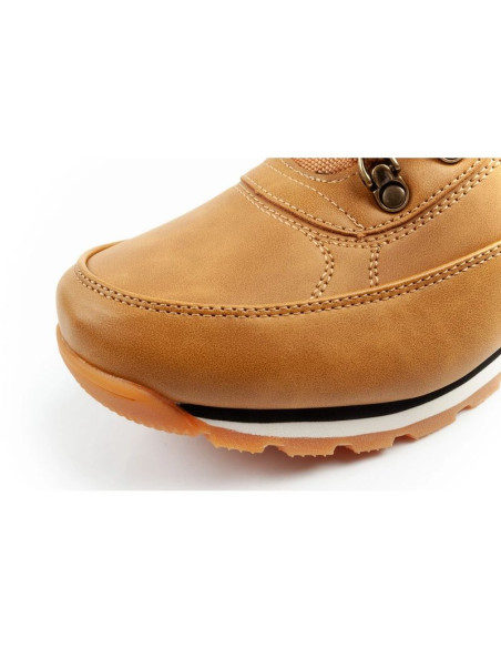 Lee cooper buty sportowe męskie zimowe trekkingowe ocieplane za kostkę brązowe