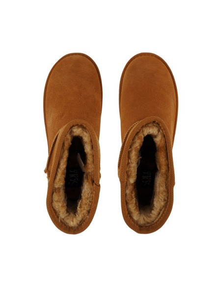 Buty damskie skórzane solo soprani couture hugh platform jasny brąz ssw421p05 02