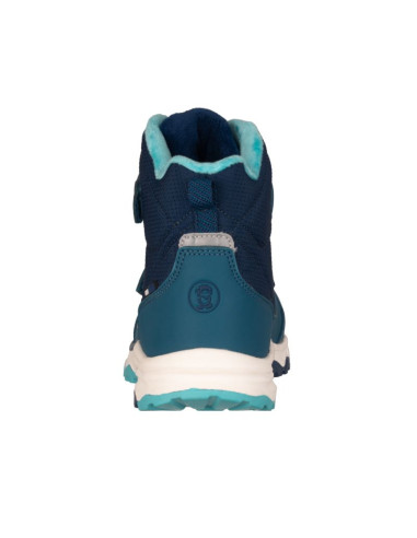 Buty zimowe dziecięce trollkids kids hafjell winter boots śniegowce wodoodporne na rzepy niebieskie (264-102)