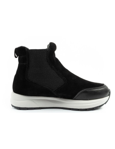 Scholl beverly bootie buty damskie botki za kostkę skórzane czarne