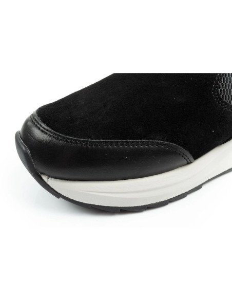 Scholl beverly bootie buty damskie botki za kostkę skórzane czarne