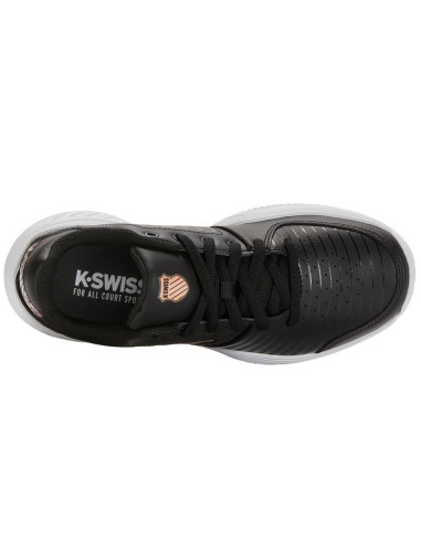 Buty sportowe damskie k-swiss court express hb sneakersy tenisowe czarne (96750-059-m)