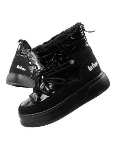 Lee cooper buty sportowe damskie zimowe trekkingowe ocieplane lakierowane