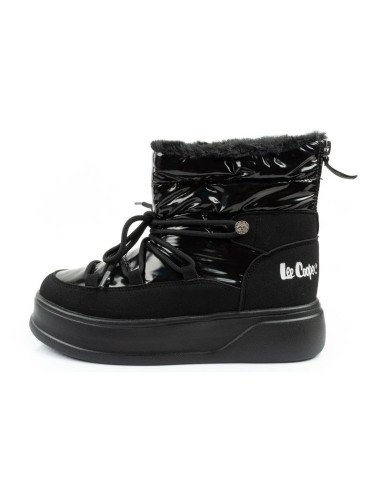 Lee cooper buty sportowe damskie zimowe trekkingowe ocieplane lakierowane