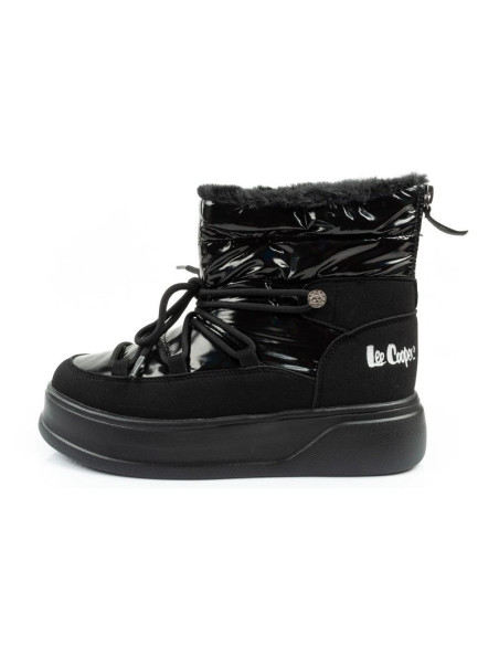 Lee cooper buty sportowe damskie zimowe trekkingowe ocieplane lakierowane