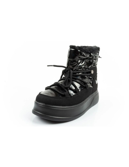 Lee cooper buty sportowe damskie zimowe trekkingowe ocieplane lakierowane