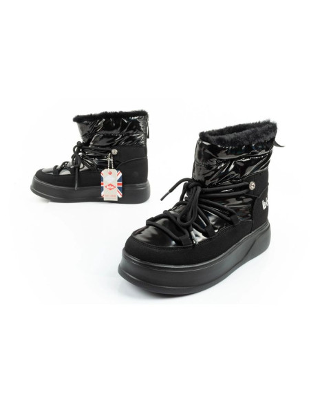 Lee cooper buty sportowe damskie zimowe trekkingowe ocieplane lakierowane
