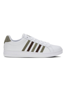 Buty sportowe męskie k-swiss court tiebreak sneakersy gładkiej skóry (07011-983-m)