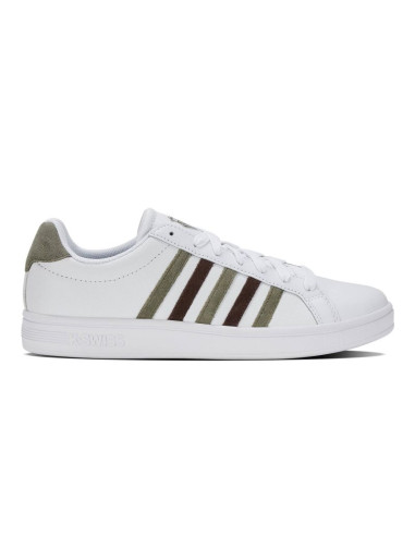 Buty sportowe męskie k-swiss court tiebreak sneakersy gładkiej skóry (07011-983-m)