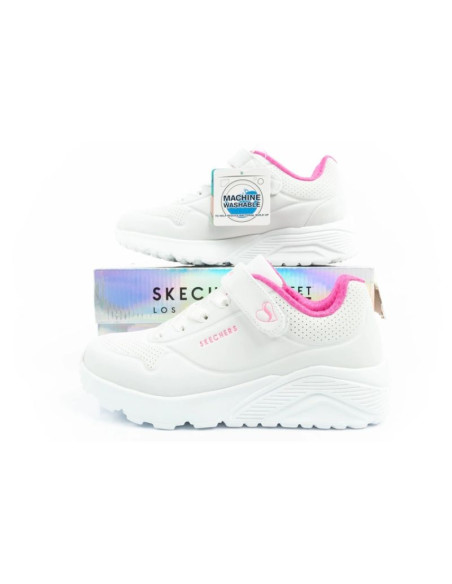Skechers uno lite buty sneakersy sportowe dziecięce białe wygodne