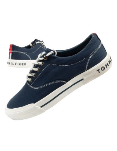 Tommy hilfiger buty sportowe męskie trampki modne wygodne granatowe