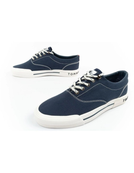 Tommy hilfiger buty sportowe męskie trampki modne wygodne granatowe
