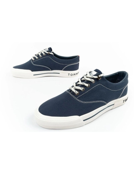 Tommy hilfiger buty sportowe męskie trampki modne wygodne granatowe