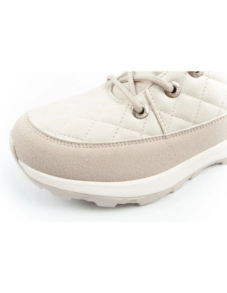 Lee cooper buty sportowe damskie zimowe trekkingowe ocieplane kremowe skóra ekologiczna