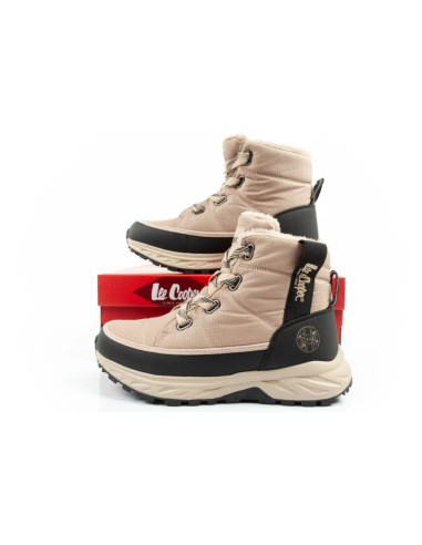 Lee cooper buty sportowe damskie zimowe trekkingowe ocieplane beżowe czarne