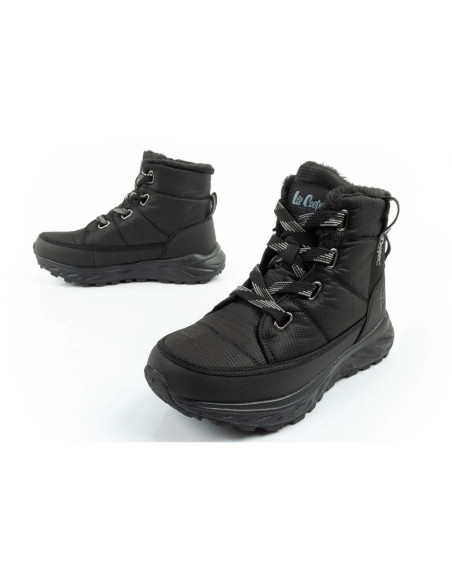 Lee cooper buty sportowe damskie zimowe trekkingowe ocieplane czarne