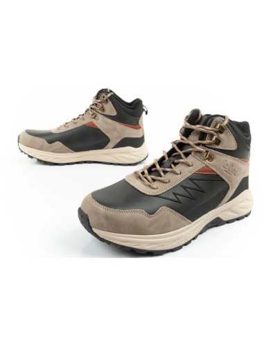 Lee cooper buty sportowe męskie zimowe trekkingowe ocieplane za kostkę beżowe czarne