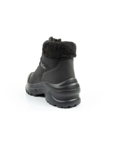 Lee cooper buty sportowe damskie zimowe trekkingowe ocieplane czarne sznurowane