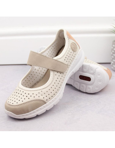 Komfortowe półbuty ażurowe rieker w rkr575