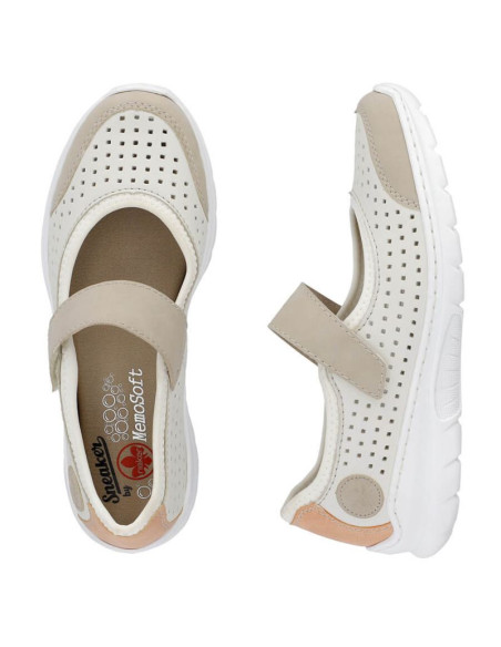 Komfortowe półbuty ażurowe rieker w rkr575