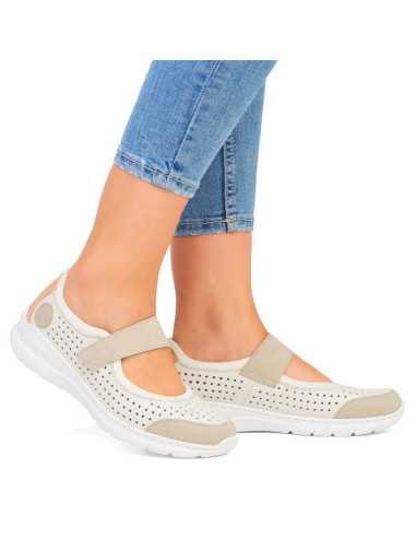 Komfortowe półbuty ażurowe rieker w rkr575