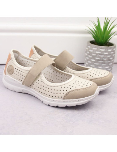 Komfortowe półbuty ażurowe rieker w rkr575