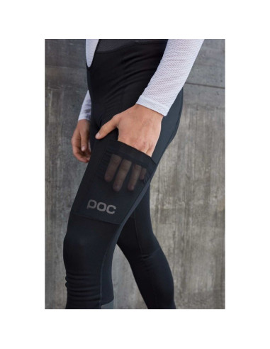 Spodnie rowerowe poc m's thermal cargo tights czarny
