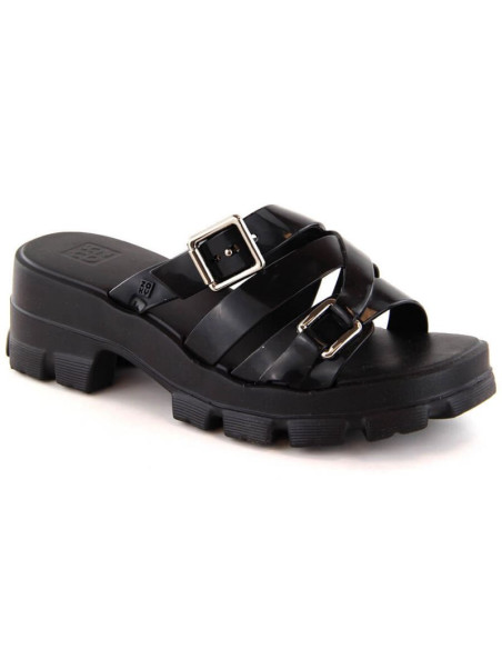 Klapki zaxy pachnące na obcasie nude w nn