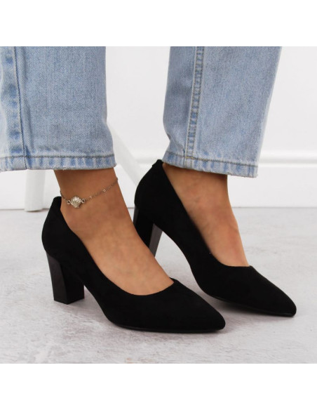 Czółenka na słupku sergio leone w pb4