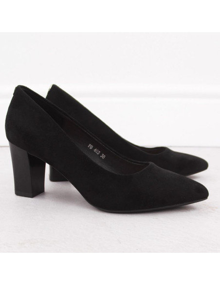 Czółenka na słupku sergio leone w pb4