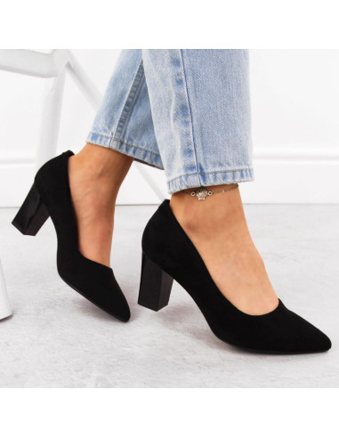 Czółenka na słupku sergio leone w pb4