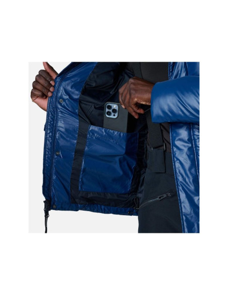 Kurtka rossignol shiny hoodie parka jkt granatowy