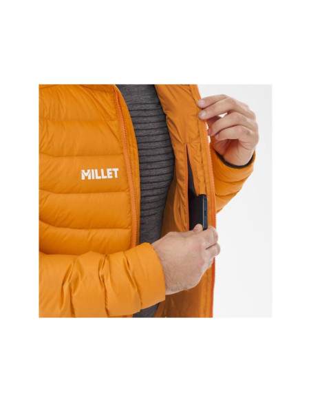 Kurtka millet m kamet down hoodie pomarańczowy