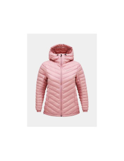 Kurtka puchowa peak performance w frost down hood jacket różowy