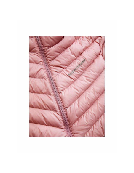 Kurtka puchowa peak performance w frost down hood jacket różowy