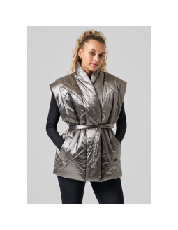 Kamizelka casall mellow wrap quilt vest szary 2