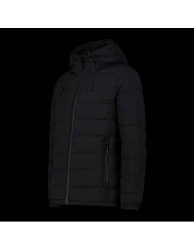 Kurtka zimowa męska cmp sportowa z kapturem ocieplana czarna (34k0167/u901)