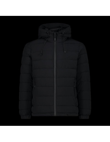 Kurtka zimowa męska cmp sportowa z kapturem ocieplana czarna (34k0167/u901)