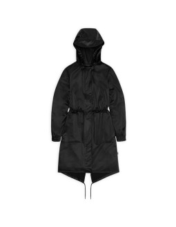 Rains płaszcz wodoodporny string w parka w3 18550 84 black grain