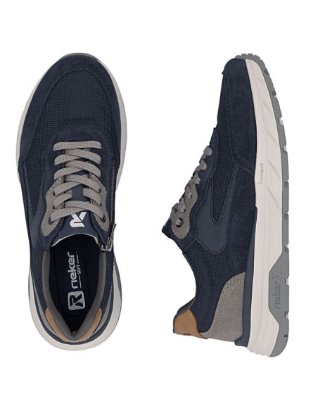 Półbuty sportowe męskie casual granatowe rieker 06100-15
