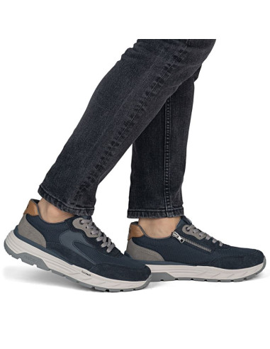 Półbuty sportowe męskie casual granatowe rieker 06100-15