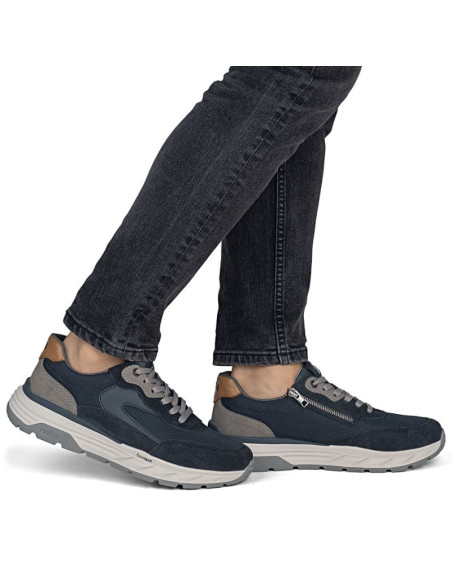 Półbuty sportowe męskie casual granatowe rieker 06100-15