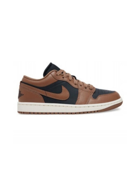 Buty damskie młodzieżowe air jordan 1 low brązowe - dc0774-021