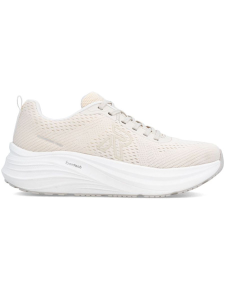 Półbuty sportowe damskie na platformie beżowe rieker w4101-60