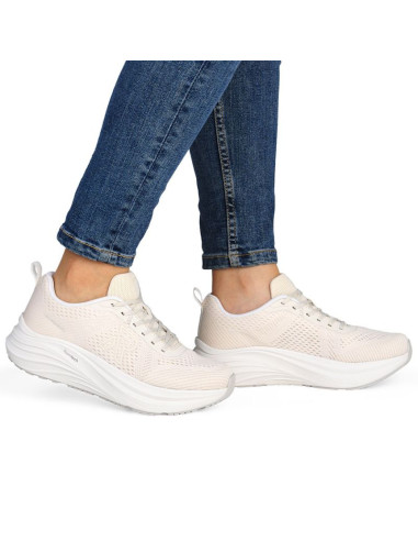 Półbuty sportowe damskie na platformie beżowe rieker w4101-60