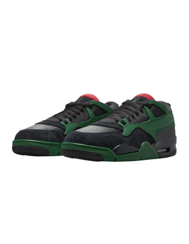 Buty sportowe sneakersy air jordan 4 rm black/gorge green - fq7939-003