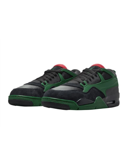 Buty sportowe sneakersy air jordan 4 rm black/gorge green - fq7939-003