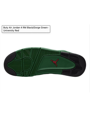 Buty sportowe sneakersy air jordan 4 rm black/gorge green - fq7939-003