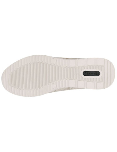 Sneakersy damskie na koturnie złote remonte rieker d2401-61