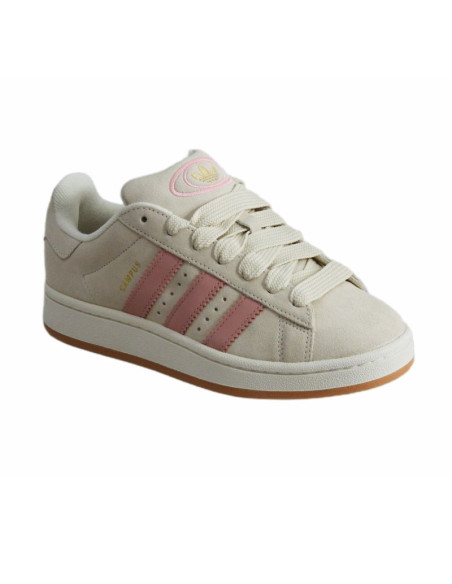 Buty sportowe damskie młodzieżowe adidas campus 00s w cream white / glow pink - ji2752